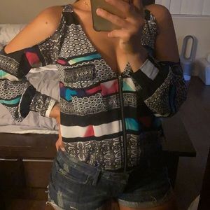 Bebe cold shoulder top